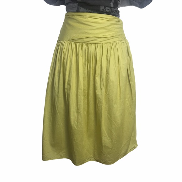 3.1 Phillip Lim Dresses & Skirts - 3.1 Phillip Lim Chartreuse Yellow Cotton Skirt 6